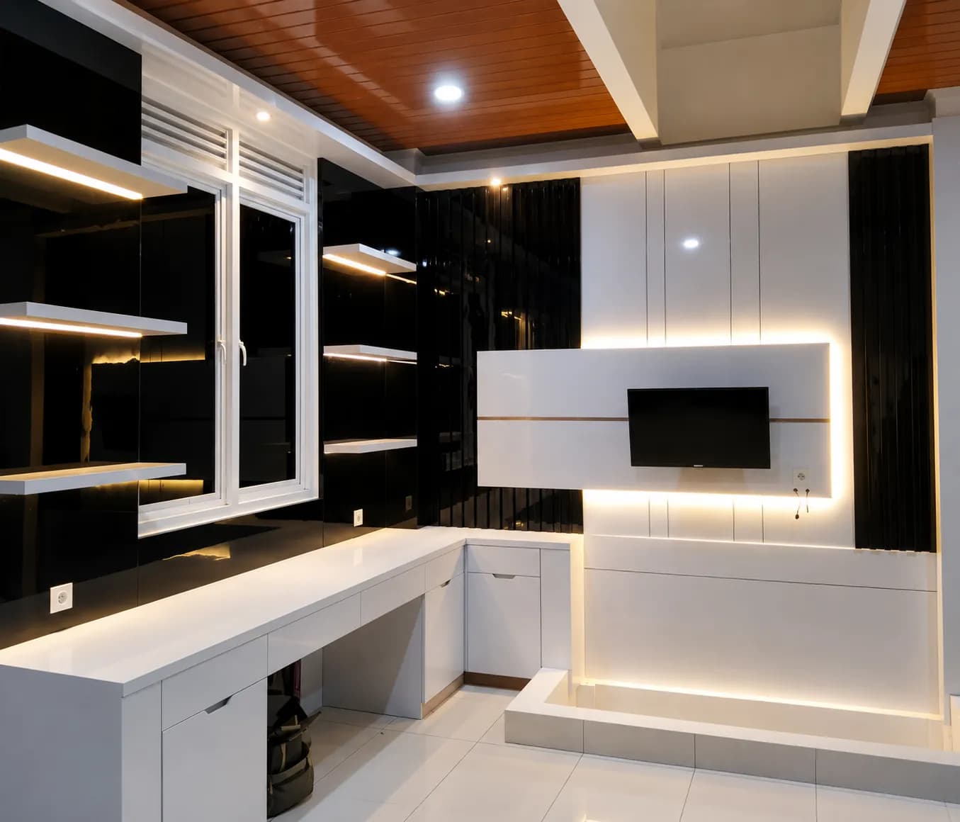 Proyek TV Kabinet Mewah di Bandung oleh Simetris Desain